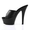 Pleaser - KISS201 Mules à talons - Chaussures de pole dance - Noir Product image